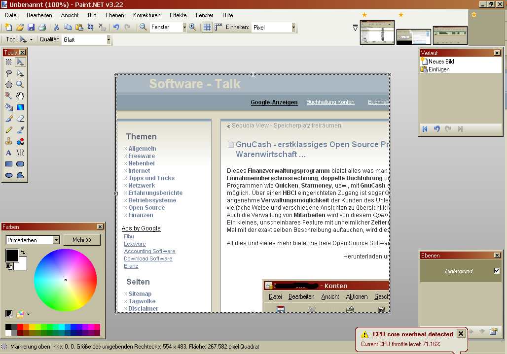 Paint.Net - kostenloses Bildbearbeitungsprogramm als alternative zu Adobe Photoshop CS2